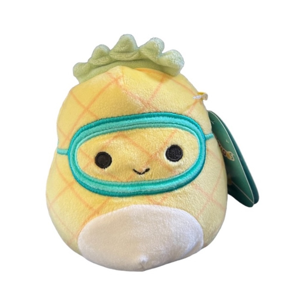 Squishmallows Maui the Pineapple Plush Toy with Face Mask. NWT